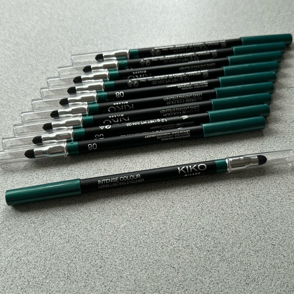 Kiko Milano Intense Color Long Lasting Eyeliner  Emerald Green - Lot of 10